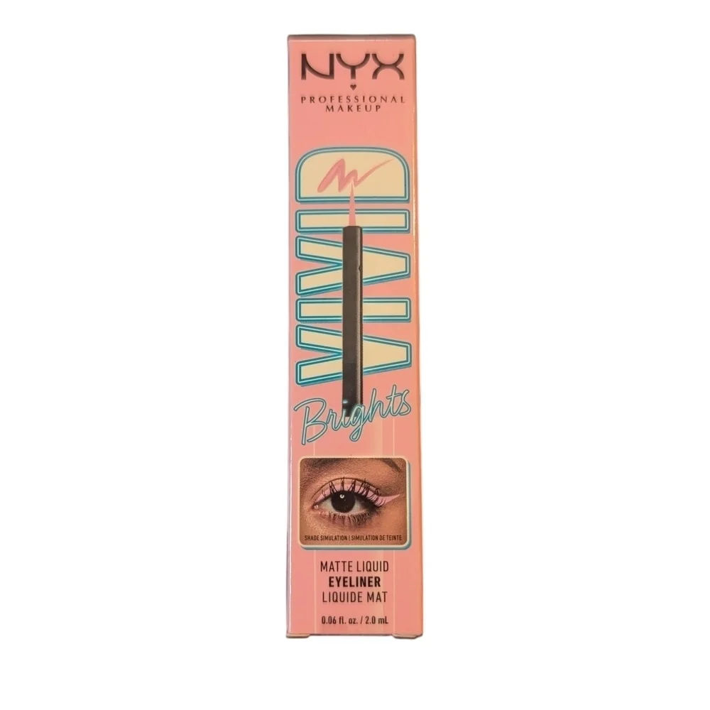 NYX Sneaky Pink Vivid Matte Liquid Eyeliner Shadow Barbie Bright Neon Liner 90s